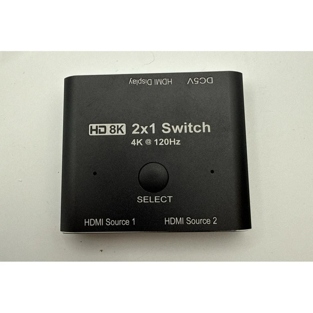 HDMI HD 8K 2X1 Switch with cord 4K 120Hz